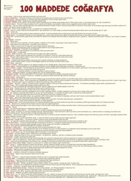 100 MADDEDE COĞRAFYA