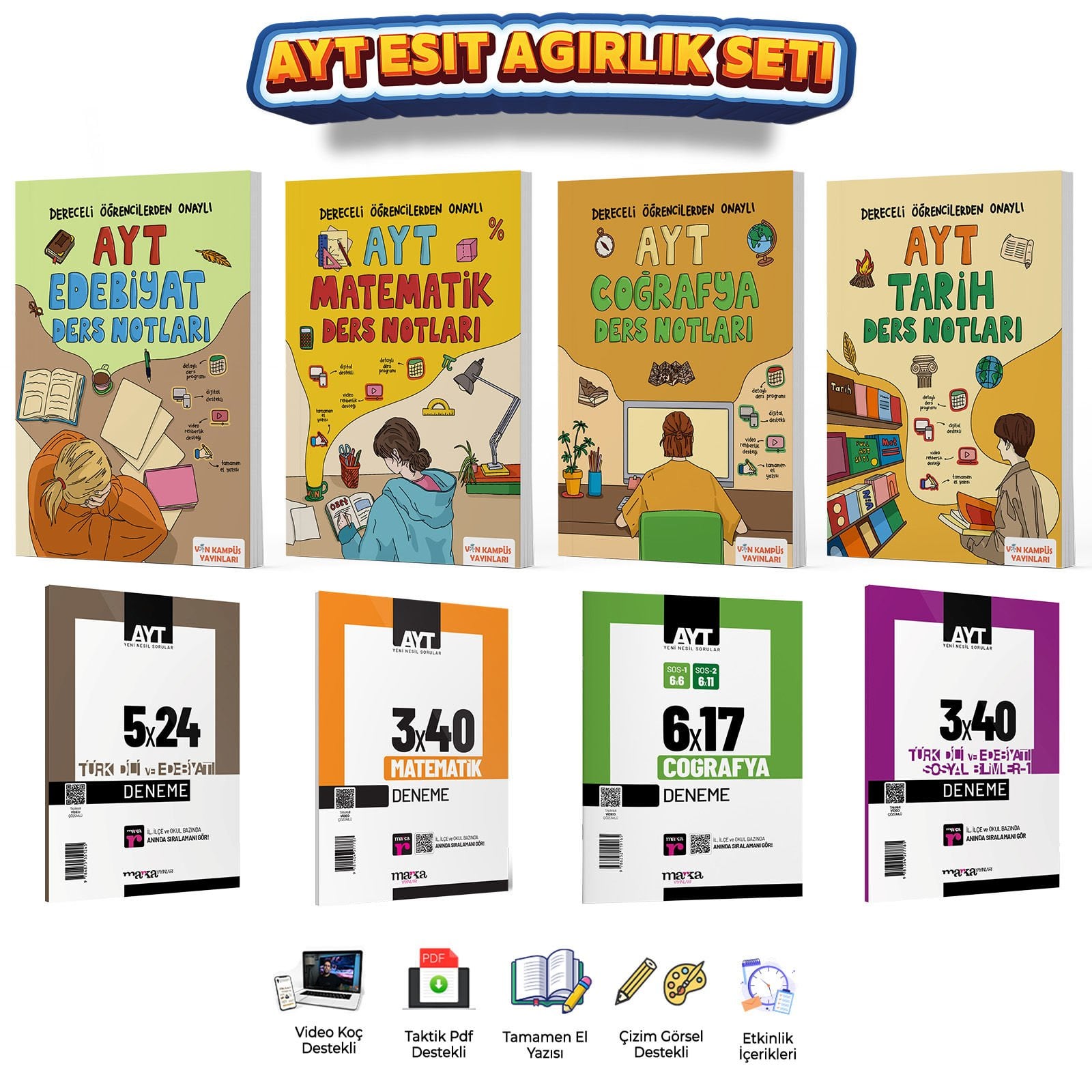 VİN KAMPÜS AYT EŞİT AĞIRLIK SETİ DENEME İLAVELİ
