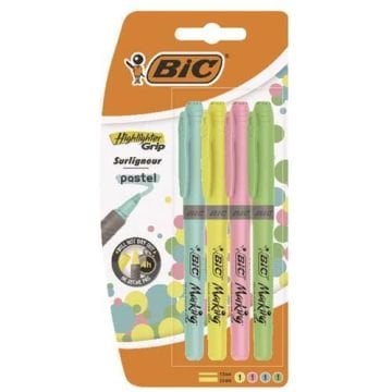 BİC 4'LÜ PASTEL FOSFORLU KALEM SETİ