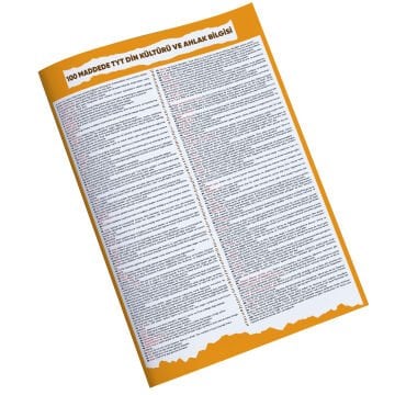 100 MADDEDE DİN KÜLTÜRÜ VE AHLAK BİLGİSİ