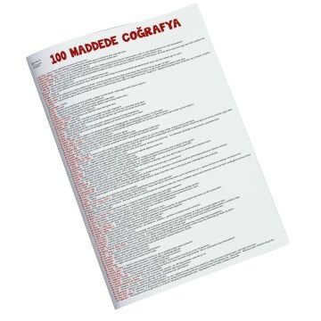 100 MADDEDE COĞRAFYA