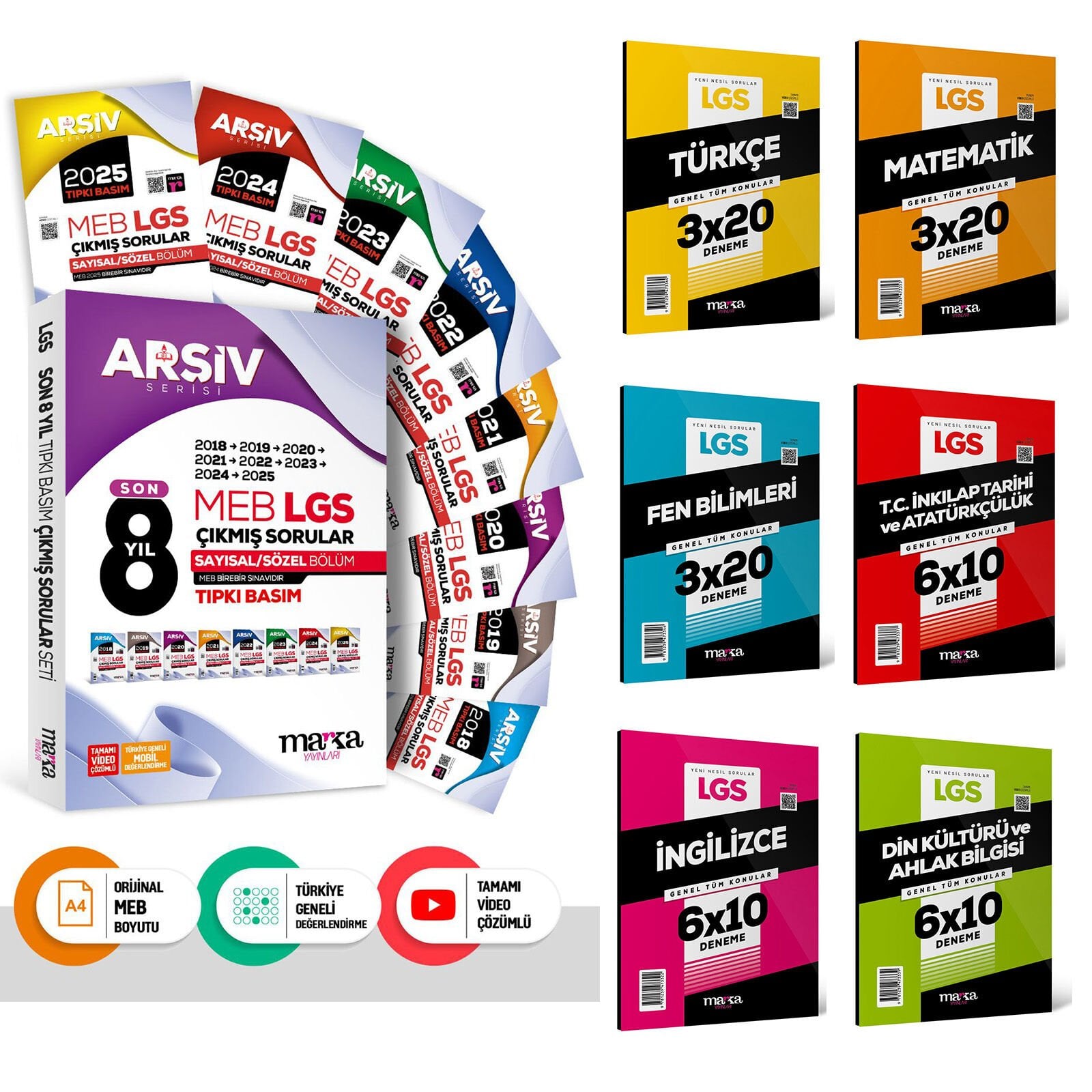 LGS ÇIKMIŞ SORULAR+DENEME PAKETİ