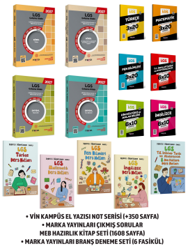 DEV LGS SETİ VİN KAMPÜS MEB ÇALIŞMA KİTABI ÇIKMIŞ SORULAR KONU ÖZET SERİSİ